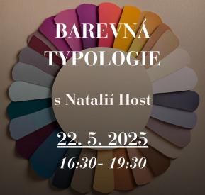 Barevná typologie MASTERCLASS s Natálií Host 22.5. od 16:30