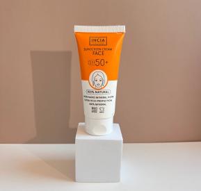 Přírodní minerální opalovací krém na obličej SPF 50+ (50 ml)